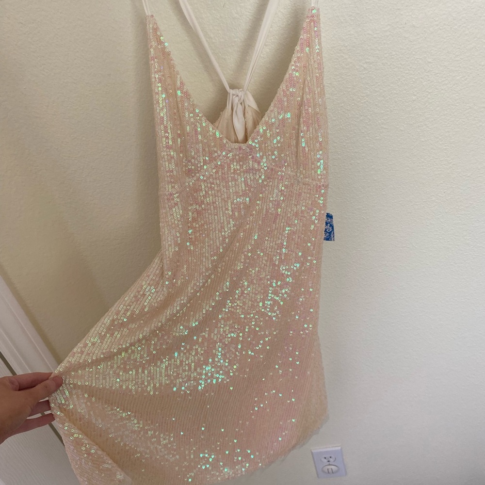 Free People Gold Rush Dress Bachelorette New Years NWT - Picture 7 of 9